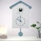 Eummy Kuckucksuhr Mit Chimer - Minimalistische Wanduhr Mit Pendel, Vogelhaus, Batteriebetrieben für Wandkunst, Zuhause, Wohnzimmer, Küche, Büro Dekoration