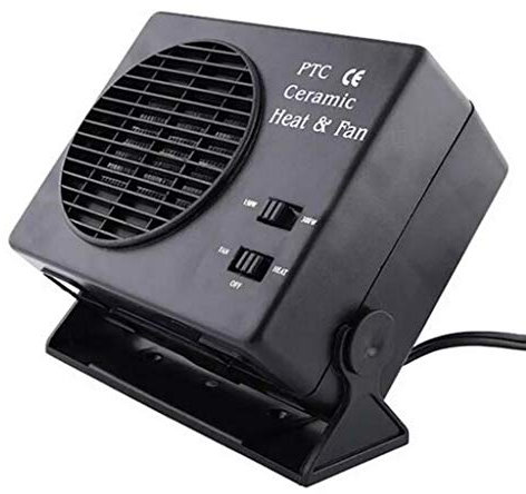 WENGU Tragbarer 2-in-1-Lüfter und Heizung, 12 V, 300 W, Entfroster, Entfroster, Schnellhe-Auto-Heizung, 12 V