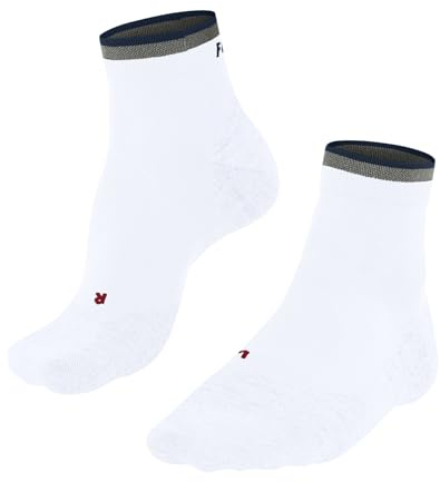 FALKE Herren Laufsocken RU4 Endurance Short M Sso Baumwolle Funktionsmaterial antiblasen 1 Paar, Weiß White 2002 Stripe, 44-45