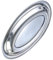 Amosfun Piatto Da Portata Per Pesce in Acciaio Inox 28 Cm Rettangolare Argentato Per Natale E Ringraziamento