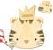 MeinBaby123® 10 Einladungen zum selber basteln (Tiger)