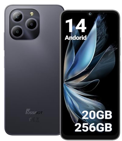 FOSSiBOT S2 Android 14 Smartphone, Handy ohne Vertrag 20GB+256GB/1TB, 6,72 FHD+ Display Smartphone, 50MP+16MP Kamera, 5000mAh, 4G Simlockfreie Handy, Dual SIM/Face ID/GPS/OTG