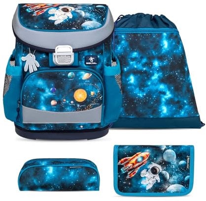 Belmil Mini-Fit Schulranzen Set 4 -teilig (405-33/AG/S) (Infinity Space)