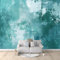 Abstract Paint Art Wallpaper 400x280 cm Premium Non Woven Fleece Wall Mural Modern Decor for Living Room or Bedroom Emerald Green Design