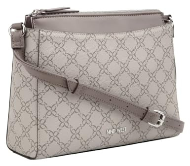 NINE WEST Bowie Mini Top Zip Crossbody Deisgner, schwarze Tragetasche, Schlinge, Geldbörse, Handtasche, Trendtasche, Schultertasche