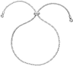 Purelei® Shooting Star Armband – Verstellbares Armband mit funkelnden Zirkoniasteinen, Edelstahl 18K vergoldet, bis 28 cm (Silver)