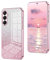 YUEQIAN Glitzer Hülle für Samsung Galaxy A56 5G, Ultra Dünn Glänzend Bling Pailletten Stoßfest Handyhülle, Luxus Galvanik Frauen/Mädchen TPU Bumper Schutzhülle, Rosa
