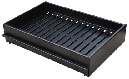MAESTRO FERRETERO MF - Soporte Metálico para Barbacoas con Cajón Recoge Cenizas - Metal Rack 70x40x11 cm