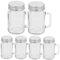 POPETPOP 6piezas Frascos De Con y Tapa Para Bebidas Postres y Mermeladas Contenedores De Almacenamiento Transparentes