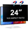 LUSA DESIGN Monitor de 24 pulgadas Filtro de privacidad magnético para pantalla 16:9, antirreflejos, antiluz azul de 24 pulgadas, pantalla de privacidad extraíble, filtro de privacidad