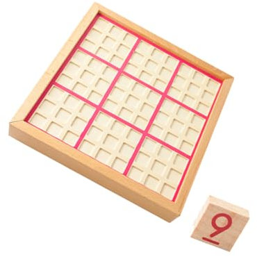 YARNOW 9gitter Brettspiel Pädagogisch Für Junge Mädchen Holz Spiel Schach Lernen Unterhaltsames Spielzeug Für Jungen Mädchen