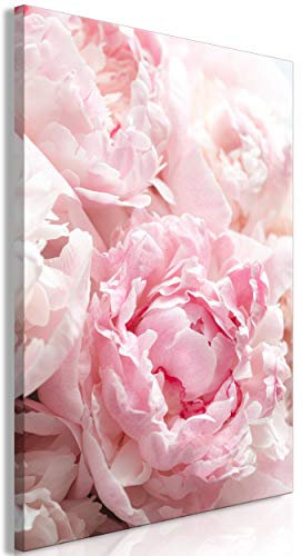 decomonkey Bilder Blumen 40x60 cm 1 Teilig Leinwandbilder Bild auf Leinwand Vlies Wandbild Kunstdruck Wanddeko Wand Wohnzimmer Wanddekoration Deko Rose Natur