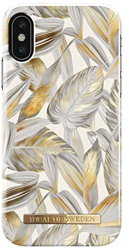 iDeal Of Sweden of Sweden Platinum Leaves Fashion Back Case kompatibel mit iPhone XS/X