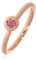 XEN Ring mit 7 Rhodolithe ca. 0,04 ct. rosèvergoldet 52 (16.6)