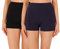 Merry Style Damen Shorts Radlerhose Unterhose Hotpants Kurze Hose Boxershorts aus Baumwolle 2Pack MS10-358(2Pack Schwarz/Marineblau,XXL)