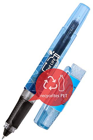 2nd LIFE ONLINE Tintenpatronen-Rollerball recyceltem PET für eine saubere Umwelt, für Standard-Tintenpatronen, incl. 1 Kombipatrone