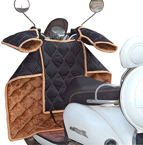 ZHANGMEI Winter Roller Beinschutz Beinabdeckung Mit Lenker Handschuhe Motorroller Beinschutzdecke PU Universal Regenschutz Motorroller Radsport Handschuhe Motorrad Wetterschutz,Increase Model