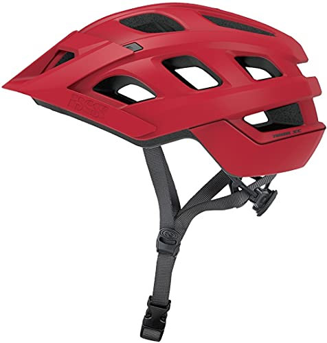 IXS Trail XC Evo Mountainbike/E-Bike/Cycle Helm, Rot, M/L (58-62cm)