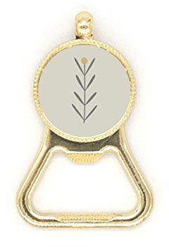 Gras Abstrakte Pflanzen Kunst Muster Bierflaschenöffner Edelstahl Schlüsselanhänger