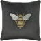 Paoletti Hortus Cushion, Charcoal, 50 x 50cm
