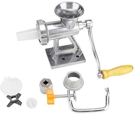 Macinacarne manuale, a manovella in acciaio inox lama di taglio carne salsiccia verdure tritacarne per la cucina domestica 1pc