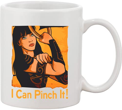 Taza de cerámica con texto I Can Pinch It