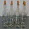 Lot de 16 bouteilles de vin vides en verre transparent, avec bouchons, contenance de 750 ml