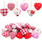 30 PCS Valentine's Day Heart Ornaments Heart Baubles Romantic Hanging Decorations for Valentine's Day Wedding Anniversary