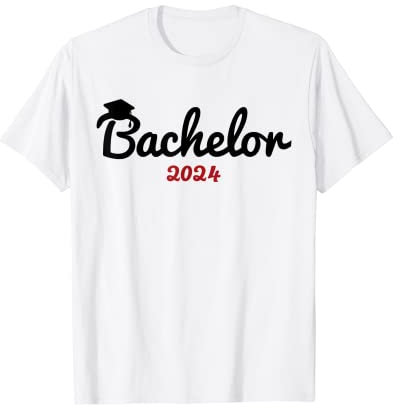 Bachelor Hut 2024 Abschluss Geschenk Bachelorabschluss T-Shirt