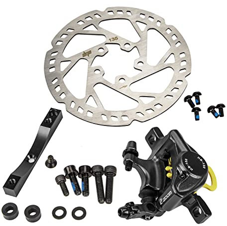 MotuTech Frein Hydraulique Xtech pour Xiaomi M365 Pro/Pro 2 Scooter électrique Support Adapteur 135mm Disque (Noir-Frein+Disque+Adaptateur)