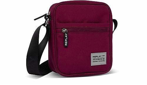 Replay Herren Umhängetasche Sportlich, Port Wine 247 (Rot), Onesize