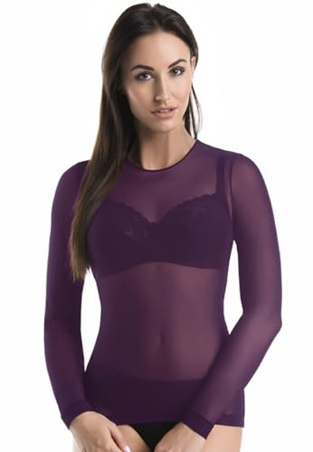 Teyli Maglia Trasparente Donna - Maglia Elegante in Rete, Ideale per Serate e Occasioni Speciali, Comoda e Adatta a Diversi Stili di Abbigliamento.