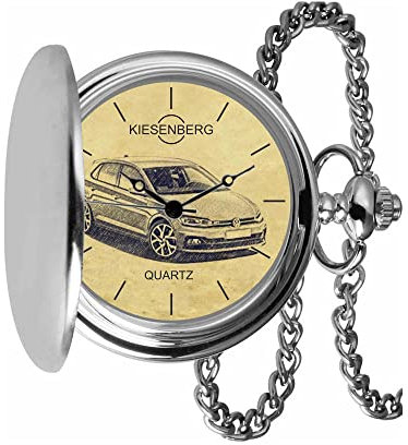 KIESENBERG Taschenuhr Vintage Silber Persönliches Geschenk für Polo VI GTI Herren Uhr TA-4995