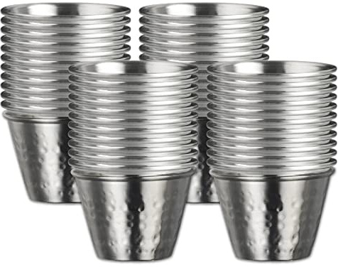 Steelite Creations Metal Hammered Ramekin, 70 ml, Box 48 | Built for high-volume commercial hospitality environments to serve sauces, condiments, and sides reliably.