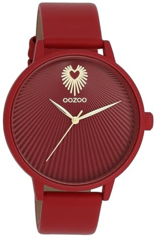 Oozoo Timepieces Damen Uhr | Armbanduhr Damen mit Lederarmband | Hochwertige Uhr für Frauen | Edle Analog Damenuhr in rund C11249