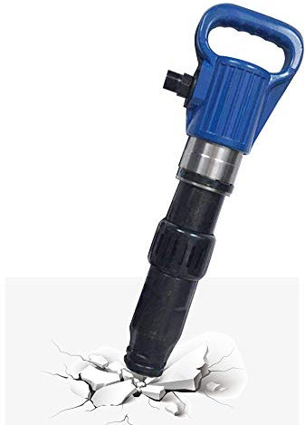 Martello pneumatico Frantoio per calcestruzzo in acciaio e alluminio, palmare pneumatico martello demolitore per calcestruzzo, martello a scalpello ad aria compressa blu con molla tampone