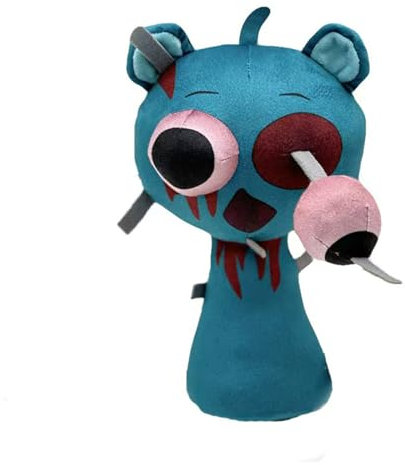 Sprunki Plushies Merch,Sprunki Plush Toys,Soft Stuffed Animal Pillow Figure Doll Christmas Birthday Gifts for Adult Kids (Blue)