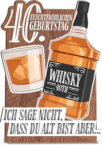 40 Geburtstag Männer Holzkarte - Whisky 40 Geburtstagskarte | Geburstagskarte 40 Mann, Karte 40 Geburtstag Mann, Geburtstagskarte 40. Geburtstag Mann, 40. Geburtstag Männer, Whiskey Liebhaber