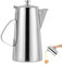 Stainless Steel Kettle, Beverage Water Pitcher, Juice Jug with Handle, Comfortable Pouring, Cold Water Kettle, Tea for Home, Hotel, Cafe, and Restaurant Use
