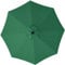 Outsunny 3 m Replacement Parasol Canopy with Top Vent, UPF 50+ Garden Parasol Replacement Canopy, 8 Rib Parasol Cover Replacement Fits Various Frames, Green