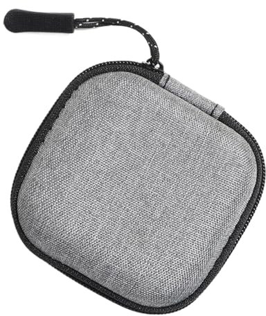 Auriculares para auriculares: organizador compacto de carcasa dura, caja de almacenamiento de cable de datos | Tamaño portátil pequeño con apertura de cremallera, auriculares ligeros perfectos para o