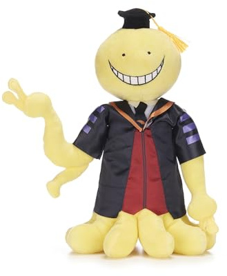 Assassination Classroom Anime 11 / 28cm Happy Korosensei Yellow Octopus Soft Plush Toy