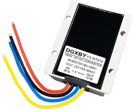 Fuente de alimentación aislada 60V72V80V a 12V 5A 6A 8A 10A 15A 20A Reductor 50V ~ 100V a 12V módulo de alimentación del vehículo convertidor DC(60V72V80V TO 12V 15A)