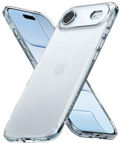 Ringke Fusion für iPhone Air Hülle, [Anti-Fingerprint] Minimale Vergilbung Eng Anliegend Hart Klar Rückseite Weicher Bumper Handyhülle - Matt Transparent