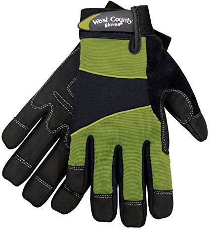 West Chester Protective Gear 012S/S Women's West County Gardener Gloves – Small, Stem, Work Gloves with Four-Way Spandex Backing, Adjustable Cuff