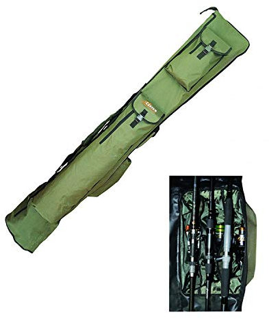 Robinson CARPEX 3 Kammern gepolsterte Rutentasche Rutenfutteral von 1,85 bis 2,00m x 25cm erhältlich (ca. 185cm x 30cm)