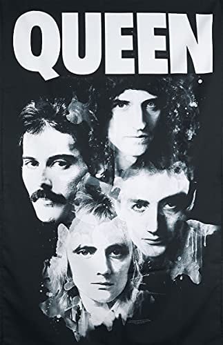 Queen Faces Unisex Flagge Mehrfarbig 100% Polyester Band-Merch, Bands