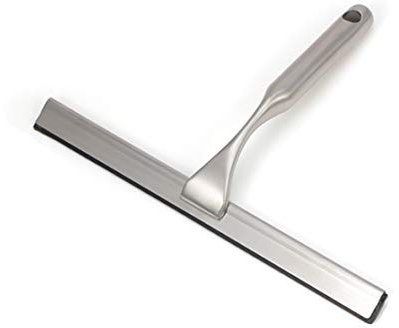 Dyda6 Duschabzieher aus Edelstahl, für Glas, Spiegel, Fenster, Abzieher mit Haken für Auto, Badezimmer, Küche