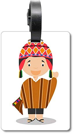 Buntes Hut Peru Cartoon Cruise Koffer Bag Tag Tourister Identifikationsetikett