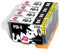 INK INSPIRATION® Ersatz für Canon PGI-5 PGI-5BK Schwarz Druckerpatronen 4er-Pack kompatibel mit Canon Pixma iP4200 iP4300 iP4500 iP5200 iP5200R iP5300 MP500 MP600 MP600R MP610 MP800 MP800R MP810 MP830